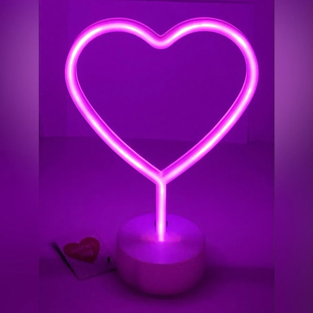 LED Neon Heart Sign - NEW!